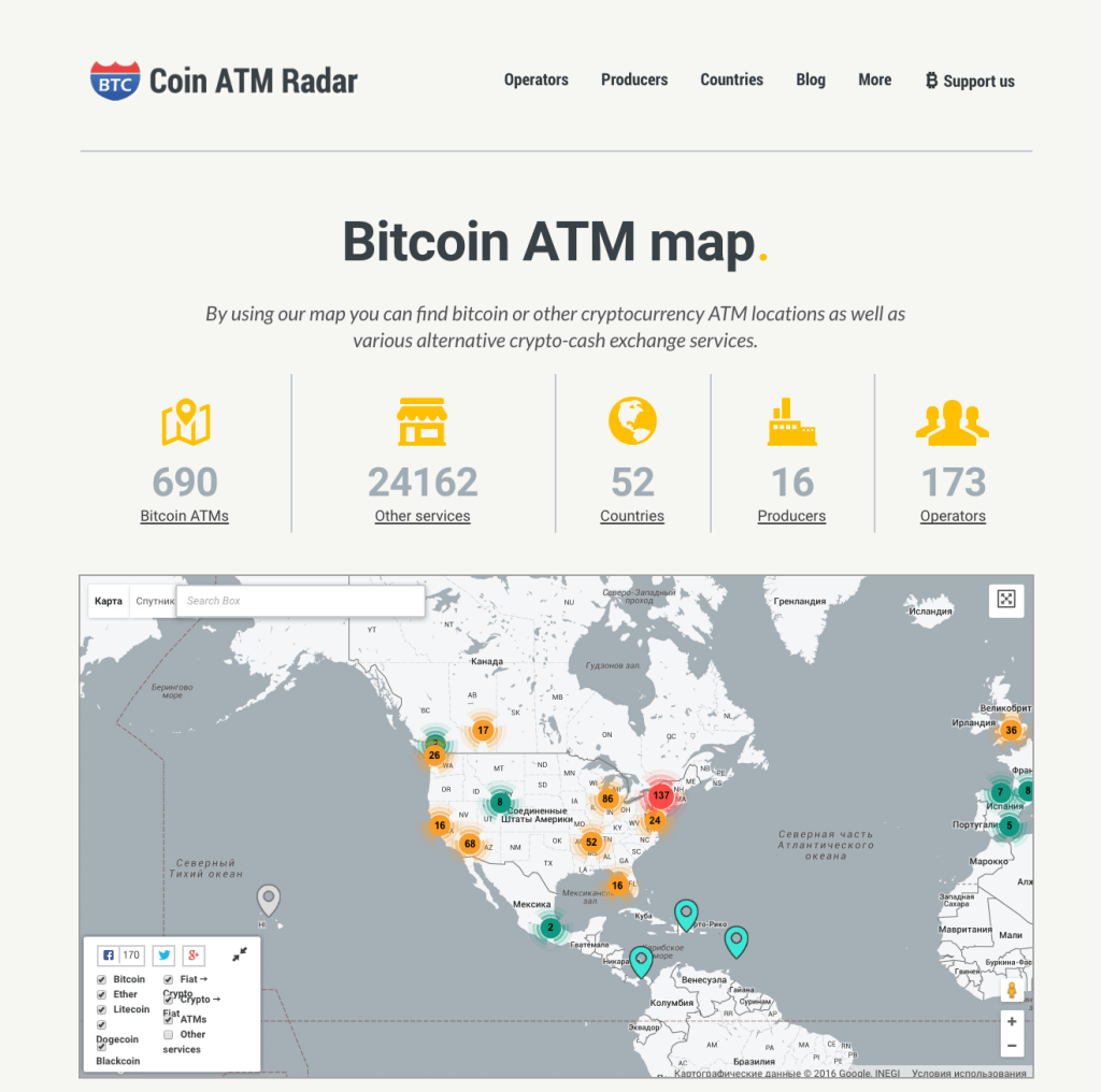 Buy Bitcoin in the USA with cash ATM
