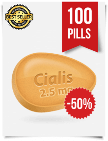 Cialis 2.5 mg Online x 100 Tablets