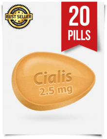 Cialis 2.5 mg Online x 20 Tablets