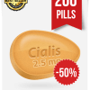 Cialis 2.5 mg Online x 200 Tablets