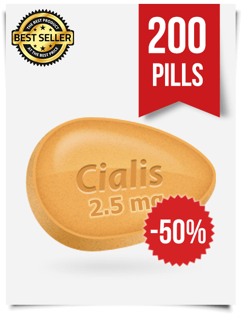 Cialis 2.5 mg Online x 200 Tablets