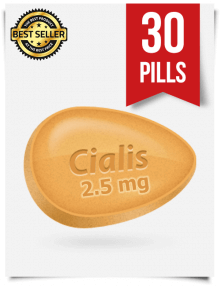 Cialis 2.5 mg Online x 30 Tablets