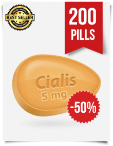 Cialis 5 mg Online x 200 Tablets
