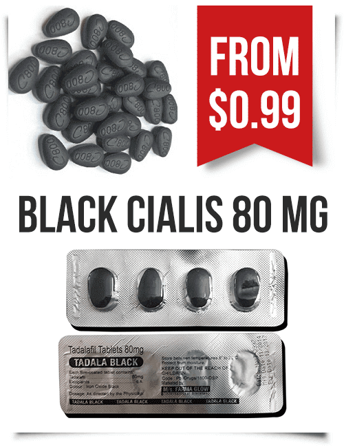 Buy Black Cialis 80 mg Tadalafil Online